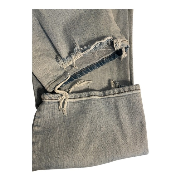 ExpressHigh rise light wash with raw step hem size 14 - Picture 8 of 8